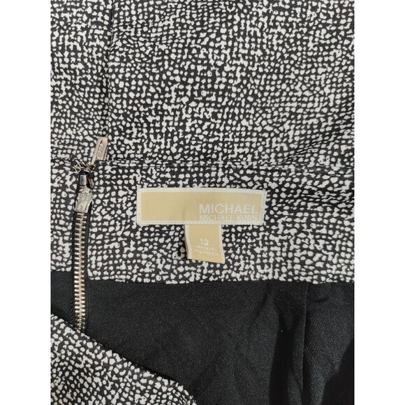 Michael Kors Black & White Textured Pencil Skirt Womens Size 12 - Picture 3 of 5